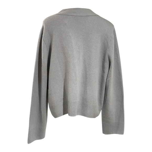 VINCE Cashmere Shrunken Button Cardigan Sweater Seastone Size XXXL NEW - Picture 6 of 8
